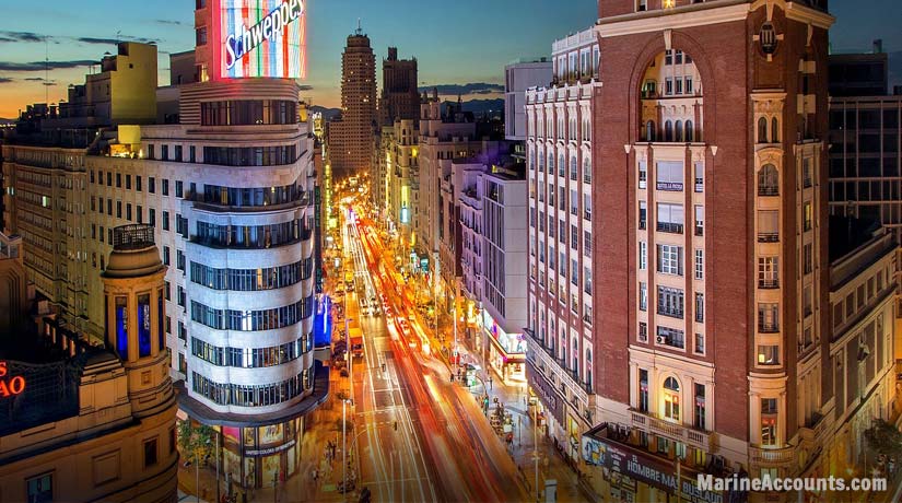 Madrid Streets at Night