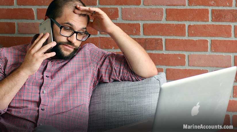 Stressed Guy on Phone