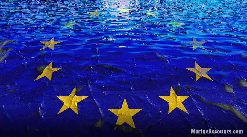 EU Flag in Waters