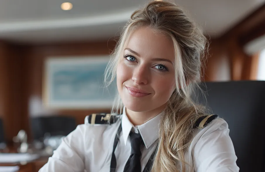 Yacht Steward in Uniform