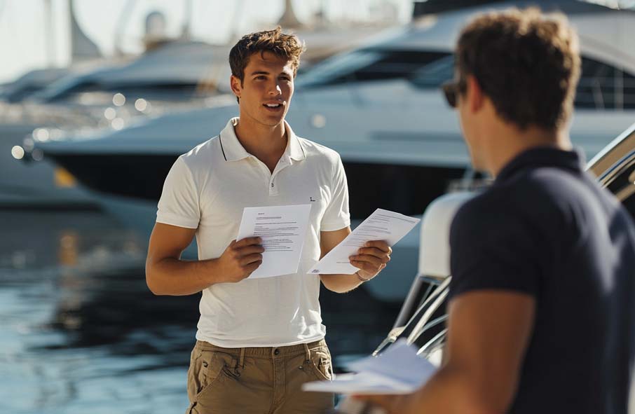 Yacht Bosun Dockwalking at Marina