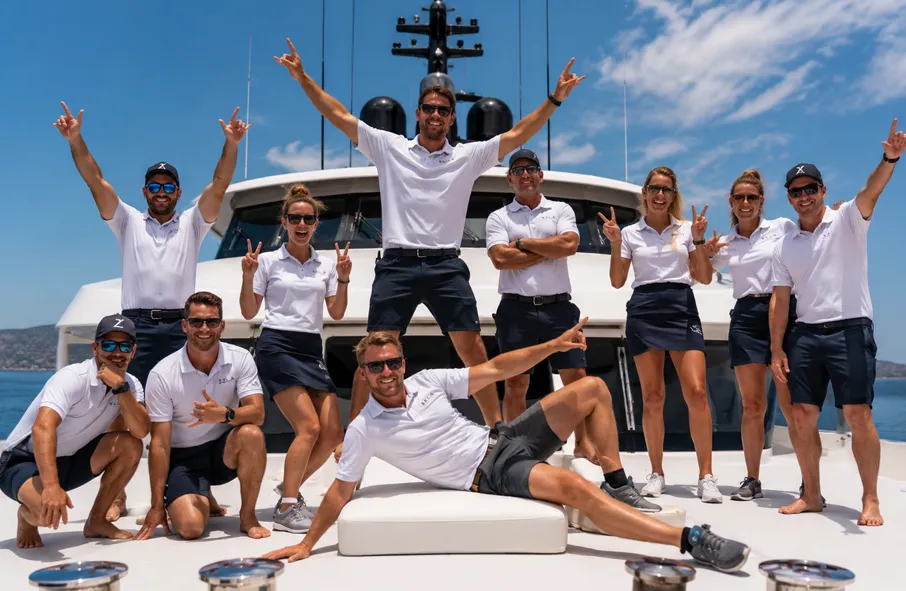 Yacht Crew Team Photo