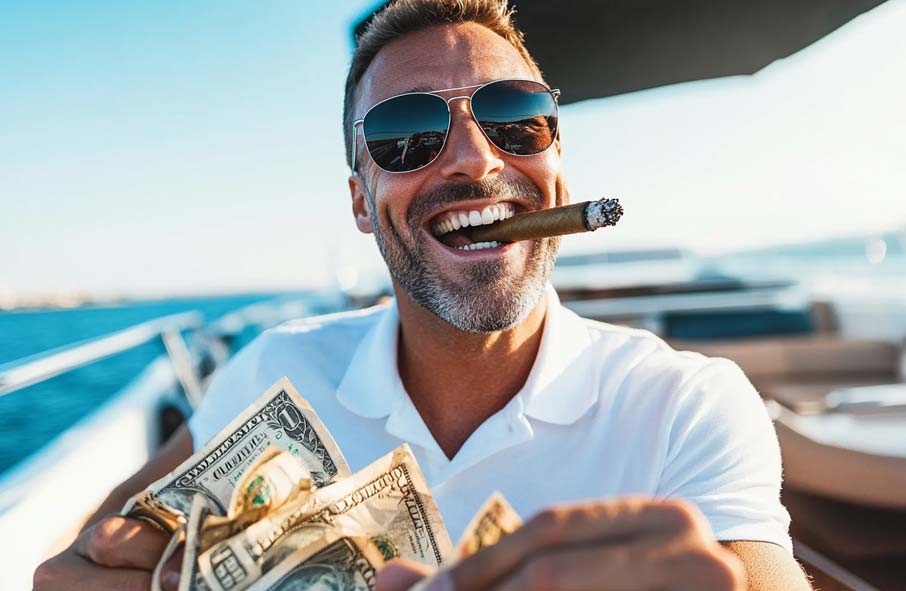 First Mate Celebrating Pay Day