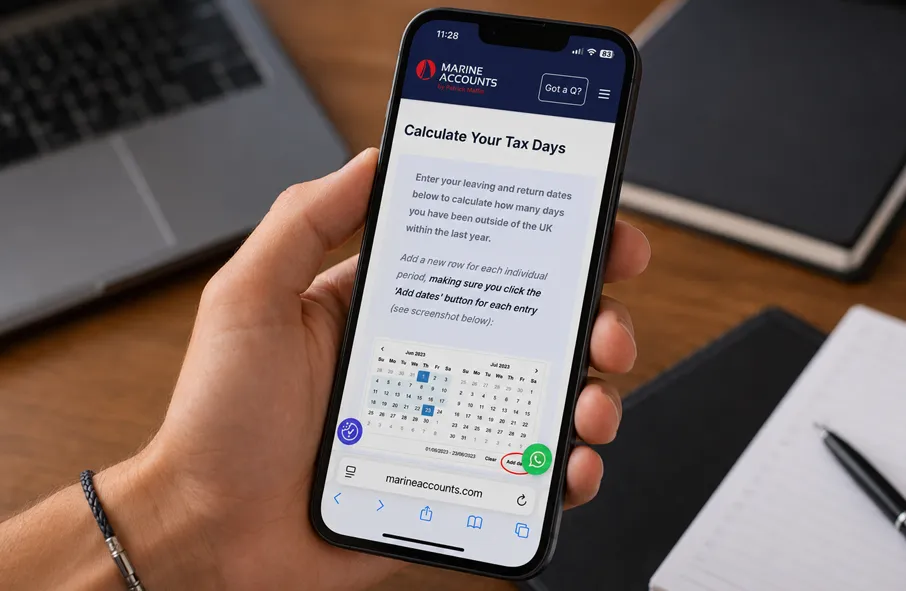 Seafarers Tax Days Calculator