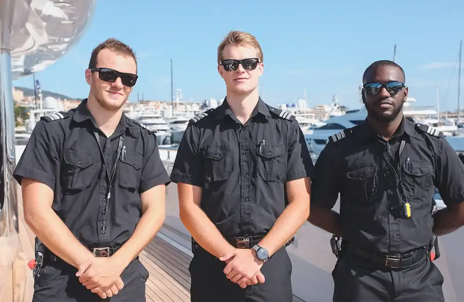Yacht Crew Wearing Epaulette